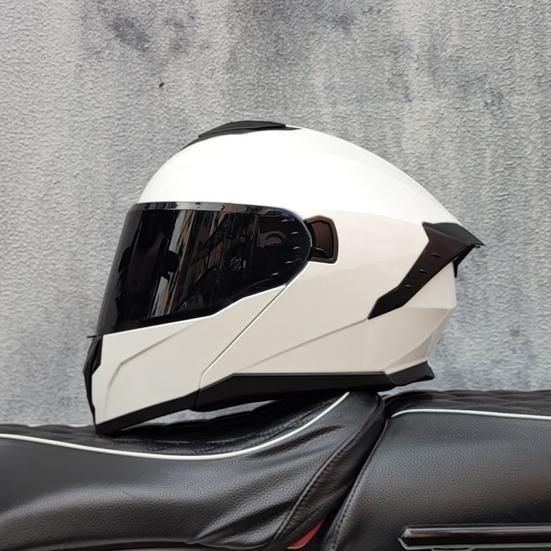 Unisex Full Face Motorcycle Ra - Dual Visor Motorcycle Racing Helmet ulasan dan harga