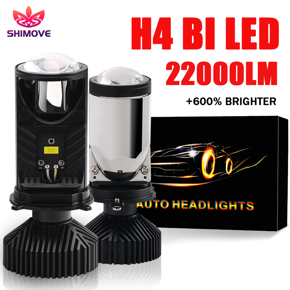 H4 LED Projector Lens Headligh - Universal Motorcycle Led Headlight Projector ulasan dan harga