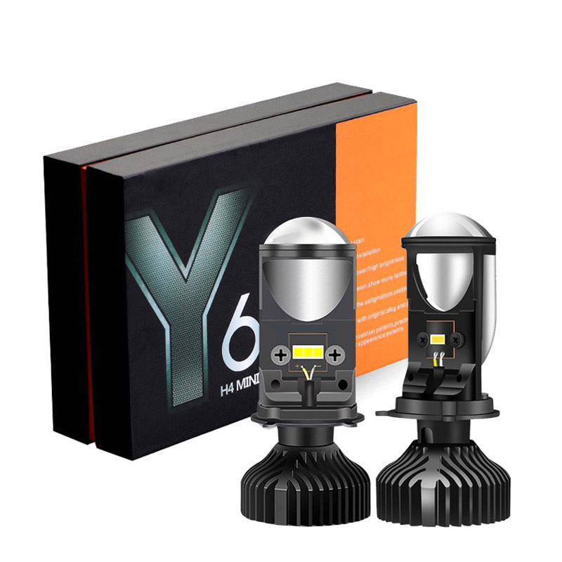 Y6D Lens H4 LED Headlight 8000 - Universal Motorcycle Led Headlight Projector ulasan dan harga