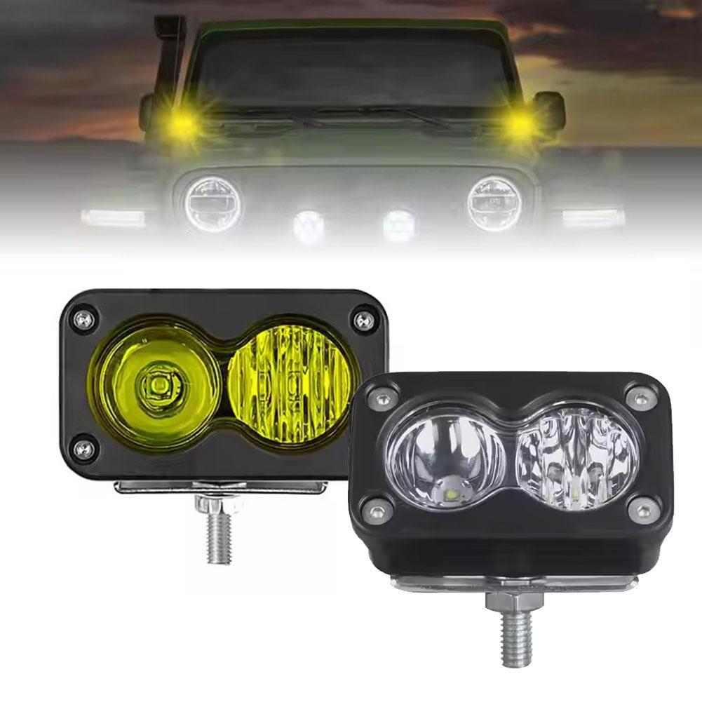 20W LED Headlight 3Inch Square - Universal Motorcycle Led Headlight Projector ulasan dan harga