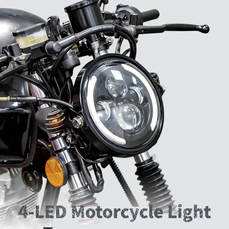 50W 7Inch 17.78cm LED Angel Ey - Universal Motorcycle Led Headlight Projector ulasan dan harga