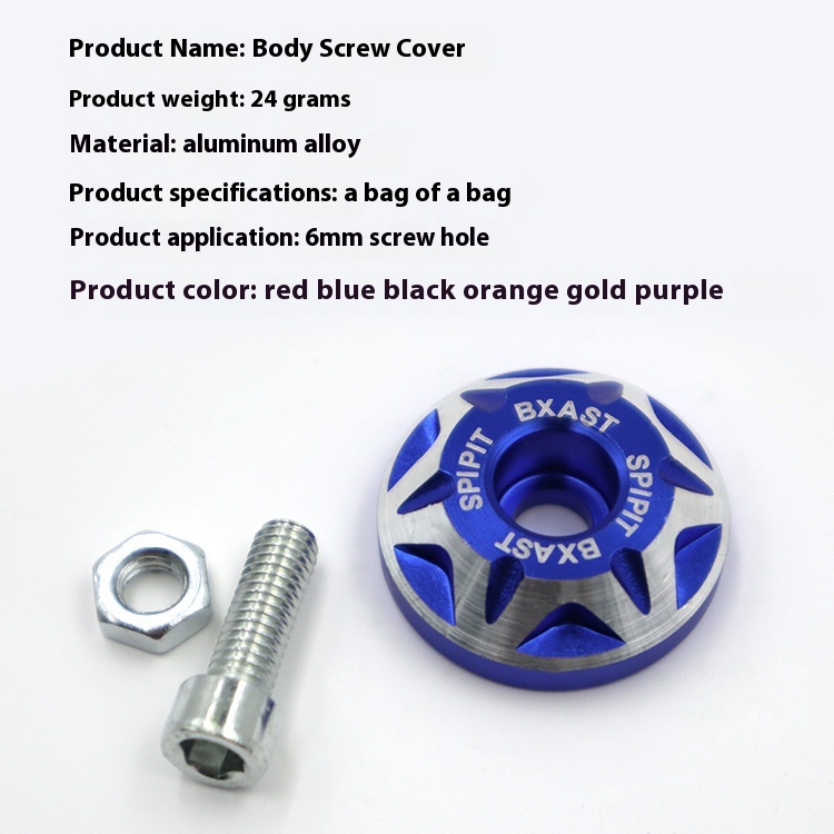 Universal CNC 6MM Decorative A - Scooter Parts ulasan dan harga