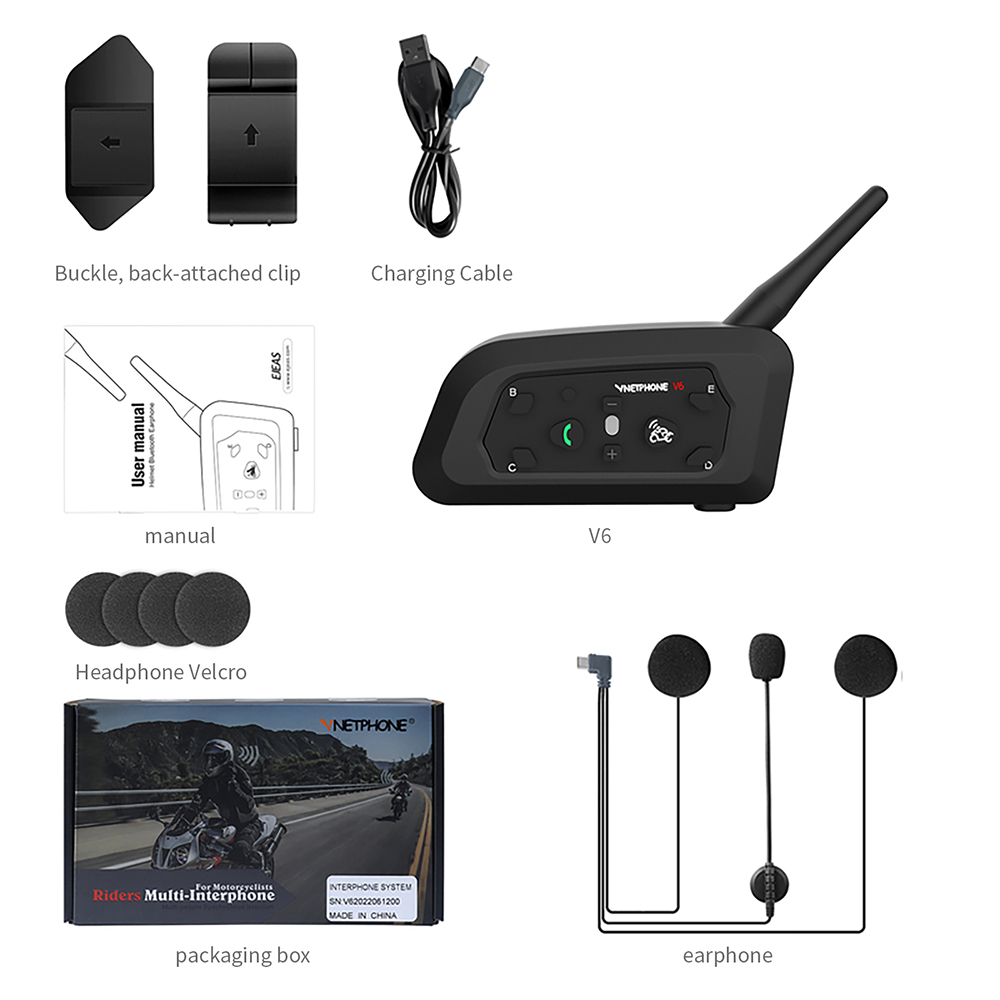 NewEJEAS V6 Pro Full Duplex Mo - Motorcycle Helmets ulasan dan harga